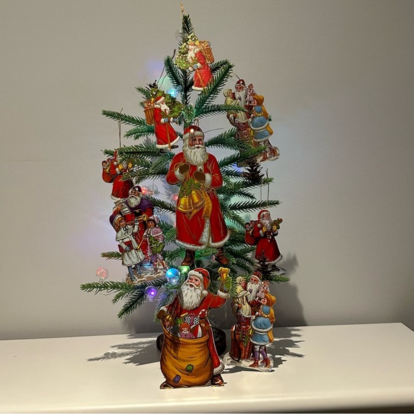 Christmas Ornaments Card Board Printed Image Santa Christmas ornaments - Picture 7 of 16